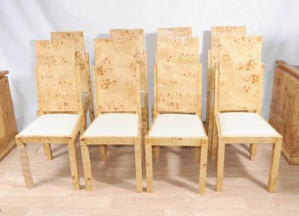 8 Art déco Chaise Set chaire moderniste Meubles