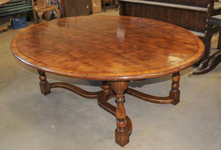 Oak Table de cuisine en chêne ovale Top Réfectoire Salle
