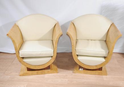 Paire Art Déco Canapé fauteuils Club Chair Meubles vintage
