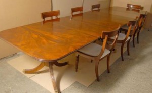  Regency Dining Set de table & Swag Chaises Suite