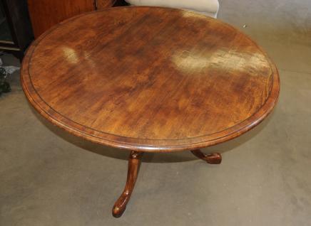 Round Oak Ferme pied Dining Table