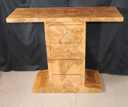 Rétro Déco de table poitrine tiroirs Noyer