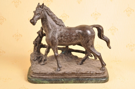 Anglais Bronze coulée de chevaux staute Chevaux