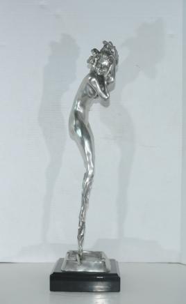 Art Nouveau Bronze Figurine par Louis Icart Illusions fumée rêve Statue