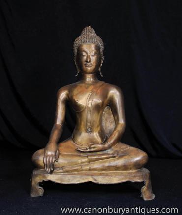 Bronze tibétain Statue de Bouddha bouddhiste bouddhisme incantation religieuse