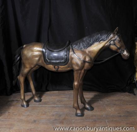 Lifesize français Bronze Poney Cheval Colt Statue casting