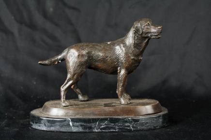Anglais Bronze Labrador Statue casting Chiens Labs chien
