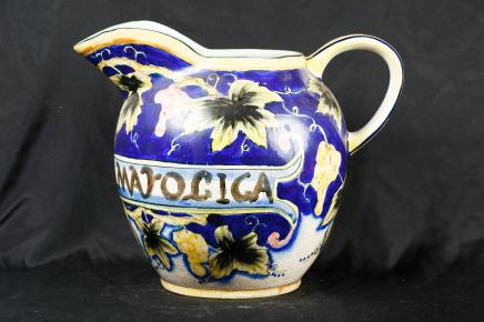 Anglais majolique Porcelaine Poterie Jug Vases vaisselle