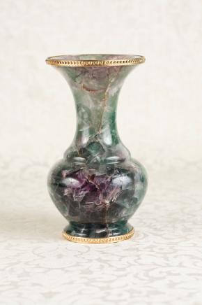 Bleu John Stone Urne Vase Campana Urnes anglais fluorite