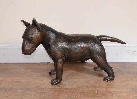 Bronze bull-terrier anglais Statue Lifesize