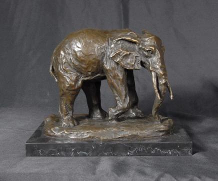 Français Bronze Elephant Statue éléphants