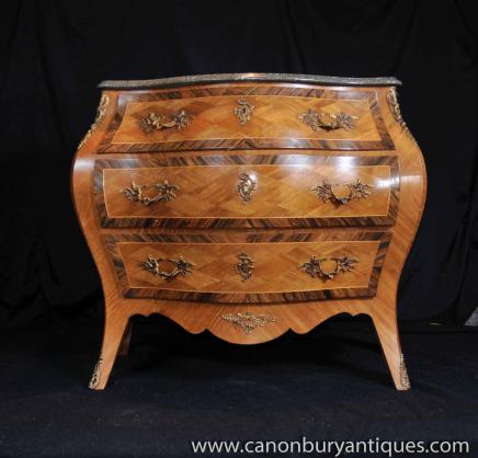 Français Napoléon II Bombe Commode Commode tiroirs