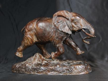 La fonte de bronze éléphant Statue Animaux