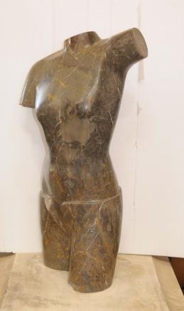 Marbre italien main sculpté Torse Figurine