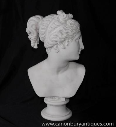 Pierre italien Buste Vénus grecque Mythe Sculputure Carving