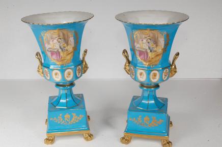 Porcelaine de Limoges Campana urnes Poterie français