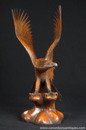 Sculpté à la main Sculpture American Bald Eagle Statue