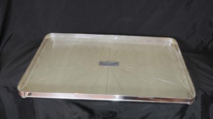 Silver Plate Galuchat Butlers Tray Plateau