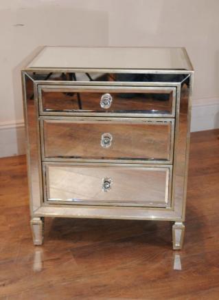 Simple miroir Night Stand chevet Commode Table