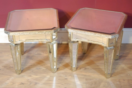 Tables paire miroir Café secondaires miroir de table Meubles