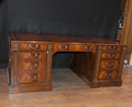 Victorienne en acajou bureau Bureaux Table Antique Meubles