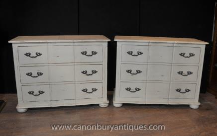 Paire mas poitrine tiroirs Commodes Shabby Chic