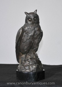 Aigle de bronze Owl Statue Birds of Prey Castings