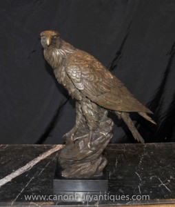 Bronze Golden Eagle Statue Oiseaux Oiseau Prey Castings