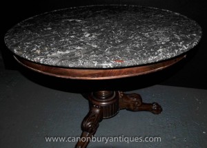 Centre ronde française Antique Guéridon Table 1830 Empire Table