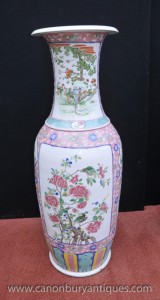 Chinese Tall porcelaine de Jingdezhen Urne Ming Vases en céramique Chine