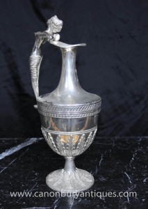 Classique Silver Plate géorgienne étrusque Jug Aiguière