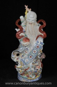 Porcelaine chinoise Qing Wise Man Figurine Céramique statue