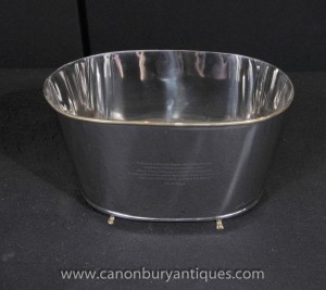 Silver Plate français Seau à Champagne Bollinger Wine Cooler Planteur