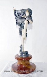 Art Déco Figurine Serpent Dancer Demetre Chiparus