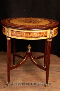 Empire français Side Table Cocktail Tables Marqueterie Inlay