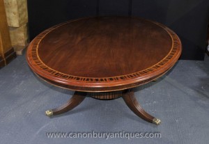 Regency Centre Oval Dining Table Acajou Meubles