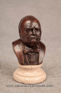 Bronze Buste Charme Bretagne Winston Churchill Premier ministre