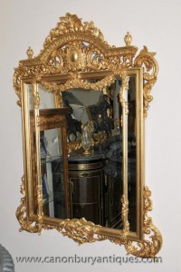 Big français Regence Gilt Pier verre miroir Miroirs