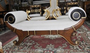 Empire français Tabouret Chaise Longue Seat Day Bed