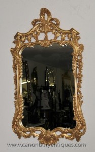 Rococo français Gilt Pier verre miroir Miroirs