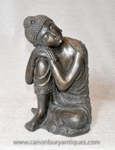 Bronze Statue de Bouddha Shakyamuni Sleeping bouddhiste tibétaine Art Méditation