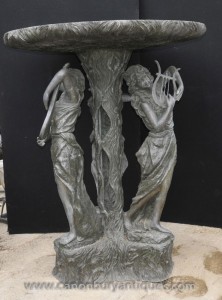 Caractéristique XL français Bronze Maiden Fontaine Water Garden