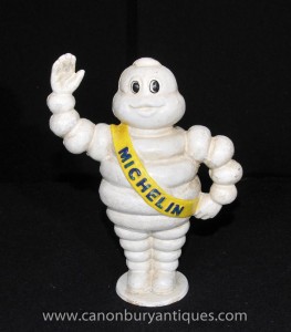 Moulage français Fer Michelin Man Statue Bibendum Pneus Tire