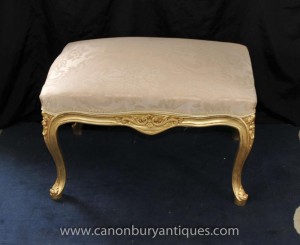 Tabourets Seat français Louis XV Gilt Tabouret