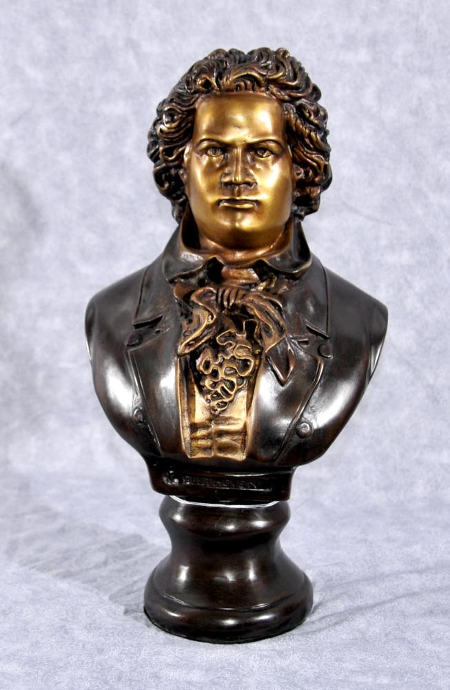 Buste en bronze Beethoven musique romantique allemande Compositeur Statue