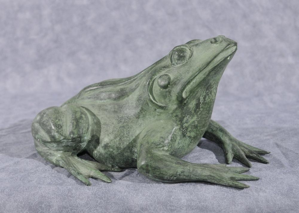 Français Bronze Frog Fountain Toad Garden Sculpture Statue
