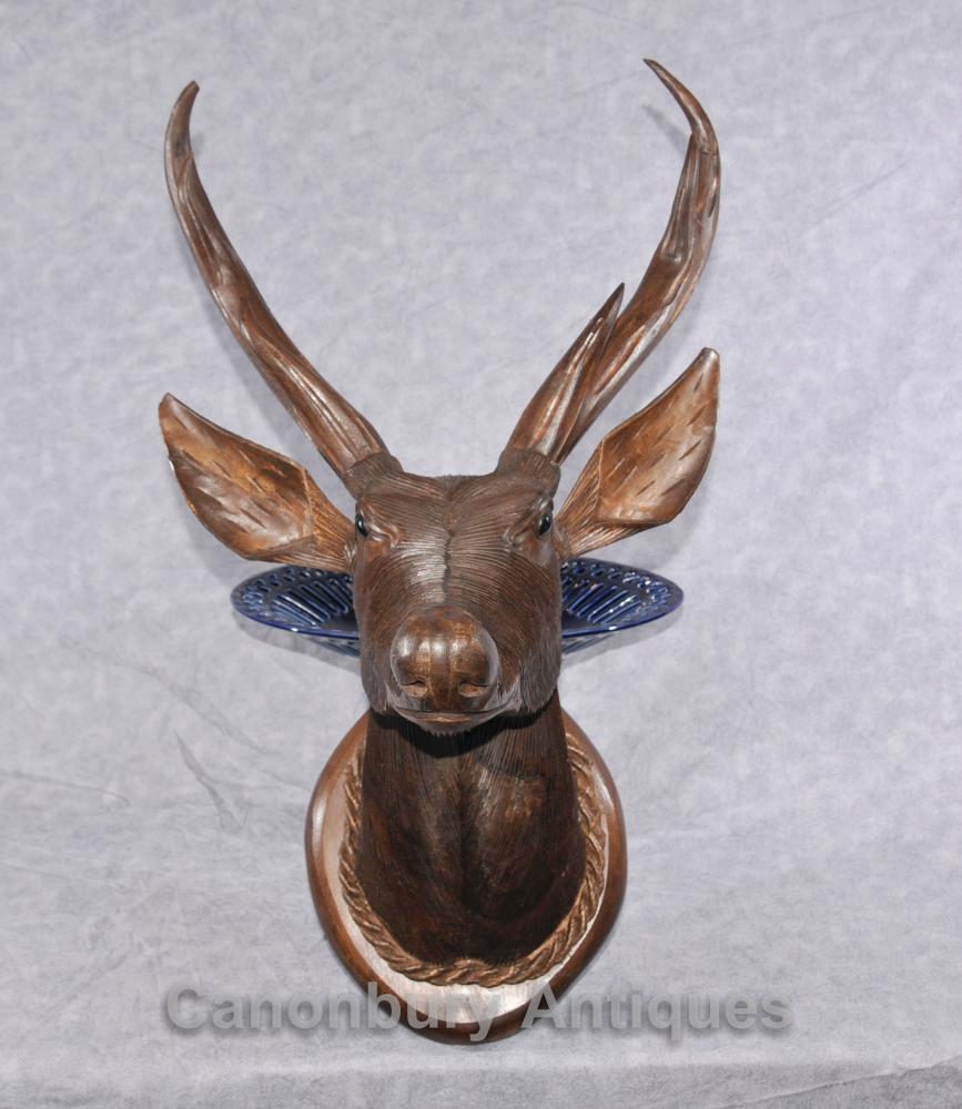 Main écossaise sculpté Buste Stag Hunting Lodge Highlands de Deer Stags
