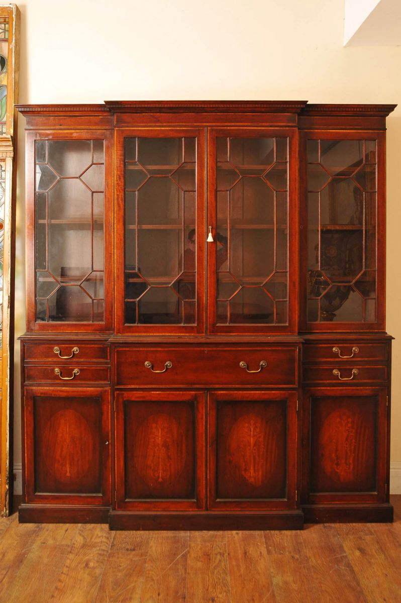 Antique Breakfront Bookcase Bookcases www_canonburyantiques_com