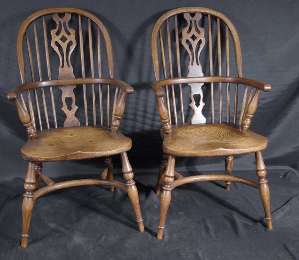 pair Windsor chairs for kids