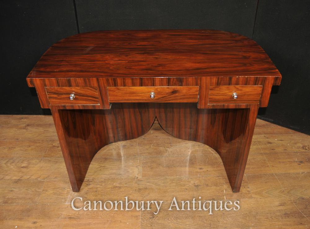 Art Deco bureau Table en Rosewood Furniture